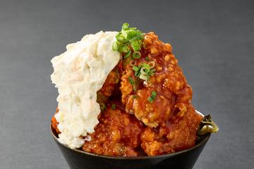 【濃厚】甘辛タルタル唐揚げ丼 Sweet & Spicy Tartar Karage Bowl