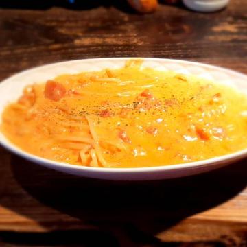自家製トマトクリームパスタ