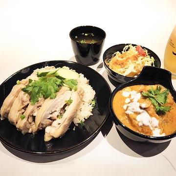 カオマンガイ、マッサマンカレーWセット