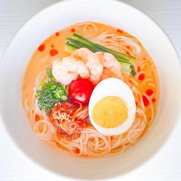 豆乳坦々冷麺(海老と自家製キムチ)