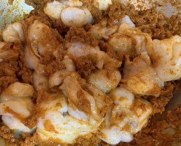 牛ホルモン鉄板焼き(味噌ダレ)
