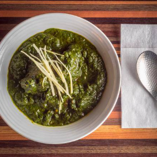 ほうれん草とマトンのカレー Saag Mutton Curry