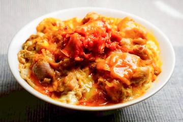ピリ辛キムチの親子丼 Spicy kimchi Oyakodon