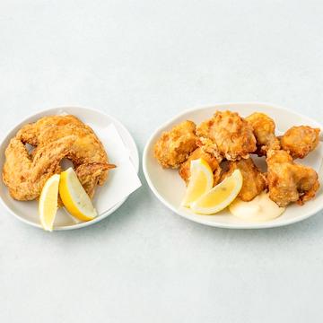 Cセット(からあげ8つ、塩手羽4本)