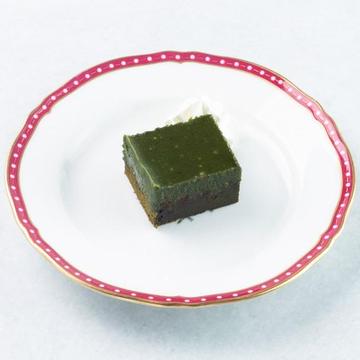 自家製抹茶のチョコレートケーキ
