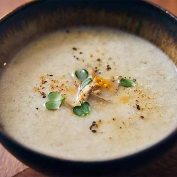 帆立と根菜のポタージュ / Scallop and Root Vegetable Potage