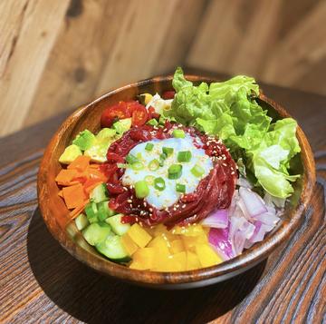【希少部位】マグロのど肉ユッケのPOKEBOWL