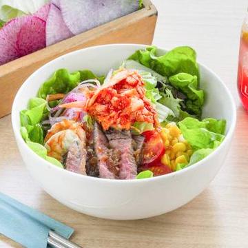 牛イチボ&キムチ Beef H-Bone & Kimchi