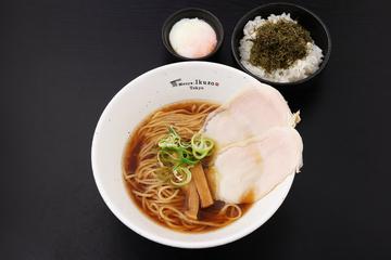 氷見イワシ香る濃い口氷見ラーメン昆布ごはんセット(温玉付き)