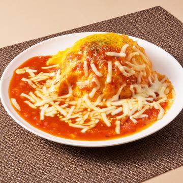 定番の完熟トマトソースオムライス×チーズ