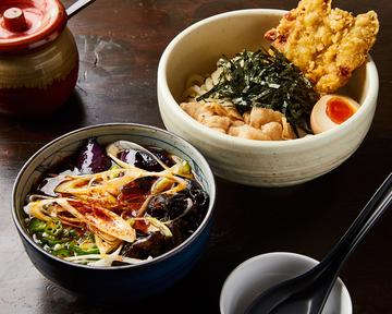 辛い贅沢肉汁つけうどん