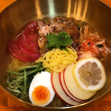 甘酢かけ冷麺