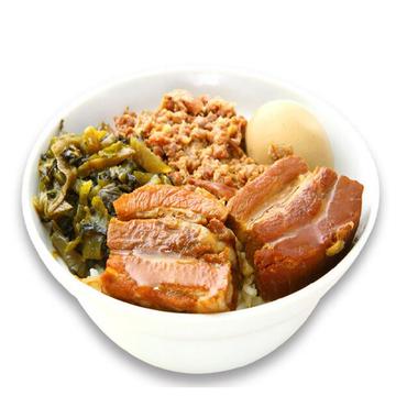 ひき肉と味付け玉子あんかけご飯