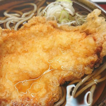 とり天そば Soba Noodles with Chicken Tempura