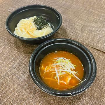 痺辛麻辣湯豚肉つけうどん