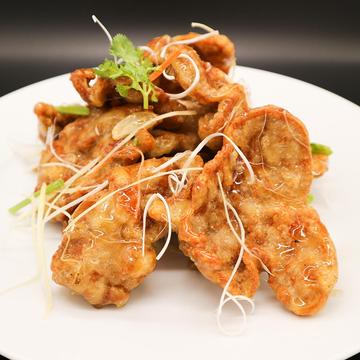 【鍋包肉】(ゴウバオロー)豚肉唐揚げ甘酢ソースかけ
