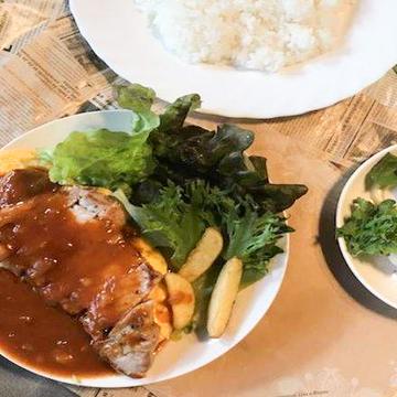ポークチャップ＆オムレツ幕の内