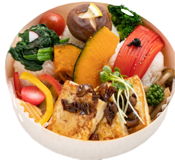 豆腐ステーキヴィーガン弁当