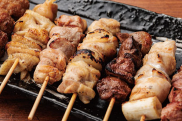 焼き鳥盛り合わせ 6本  Assorted Yakitori 6 skewers