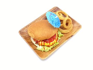 チーズバーガーオニオンフライセット