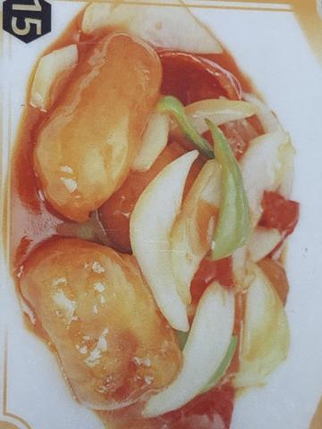 白身魚の甘酢炒め