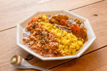 濃厚ベジ旨＆ほろほろチキンカレー(あいがけ)
