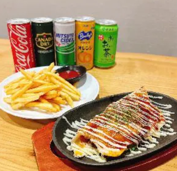選べるとん平焼き・サイドメニュー・ドリンクセット