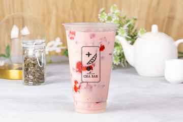 【オススメ】たっぷりいちごミルク(いちご果肉入り)Mサイズ Strawberry Milk Medium