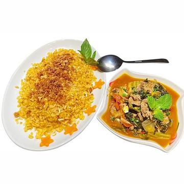 高菜漬けと牛肉炒めチャーハン