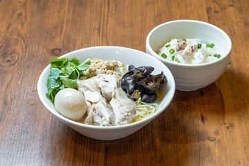 味玉鳥白湯らーめん+鳥ダシご飯セット
