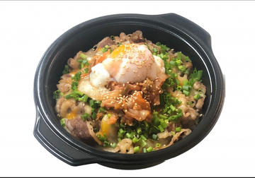 ネギ玉キムチ牛丼