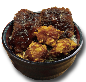 ソースカツ＆唐揚げ丼