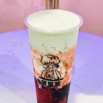『大満足』いちごタピオカラテ(L)