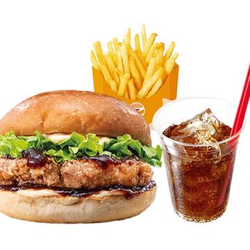 【セット】てりやきチキンバーガー Teriyaki Chicken Burger Set