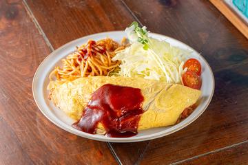 昔ながらのオムライスセット