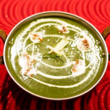 ほうれん草マッシュルームカレー/Sag Mushroom Curry
