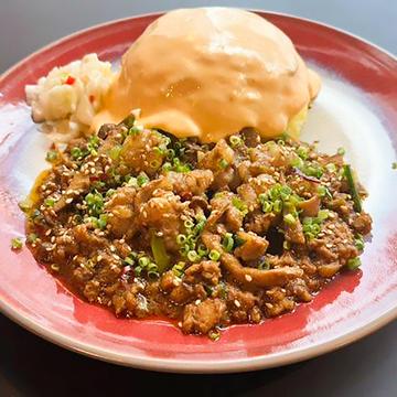 チーズ丸腸ぷりぷりキーマカレー とドリンクset