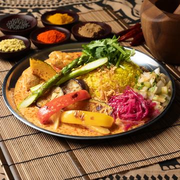 ベジタブルスパイスカレー【チキン付き】 Spicy Vegetable Curry