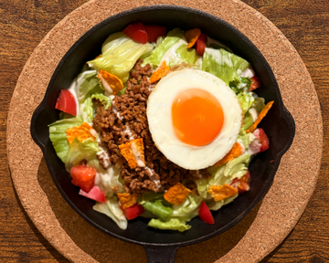 まろやか目玉焼きタコライス (Fried Eggs)Taco Rice