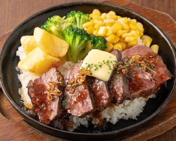 (ローストガーリック)ステーキオーバーライス