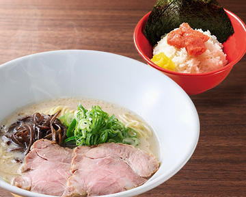 博多とんこつラーメン+明太子ごはん セット