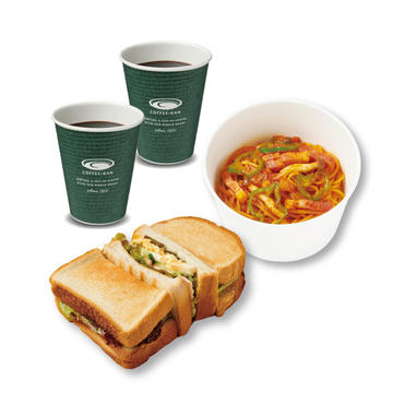 焼くハウスサンド＆ナポリタン2名様セットToasted House Sandwich ＆ Napolitan Set for 2