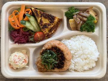 デリランチサーモンのお豆腐ハンバーグプレート