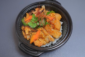ピリ辛あんかけ豚天丼