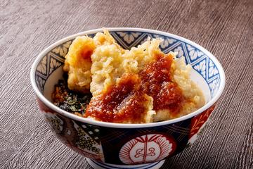 合盛りおろし柚子胡椒天丼(鶏1個豚2枚)