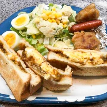 M  焼きカレーエッグトースト