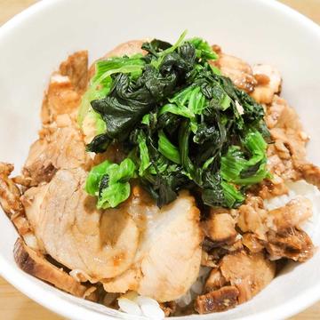 ほうれん草豚丼