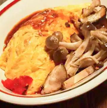 きのこいためオムライス