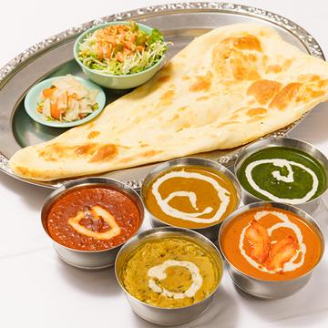 当店一番人気！選べるカレーナンセット(Choice of curry naan set)