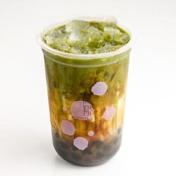 黒糖タピオカ抹茶ミルクティー Brown Sugar Tapioca Matcha Milk (タピオカ 入っています)